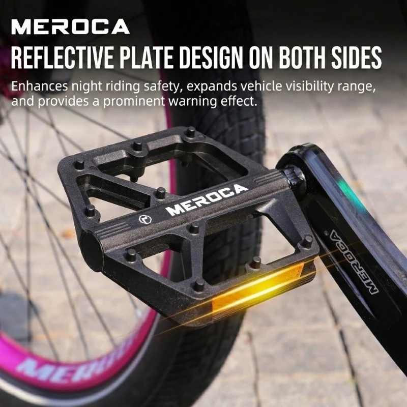 Pedal Platform Flat - Ultralight Nylon Bike Pedals for MTB