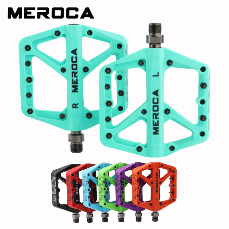 Pedal Platform Flat - Meroca Bicycle Pedal Mtb Nylon Plastic