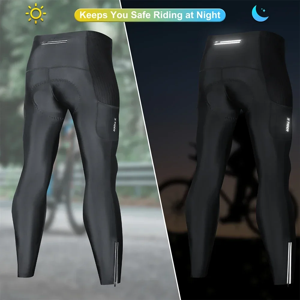 X-TIGER Men Bike Pants 5D Gel  - Mountain Biking Overalls 评论和价格