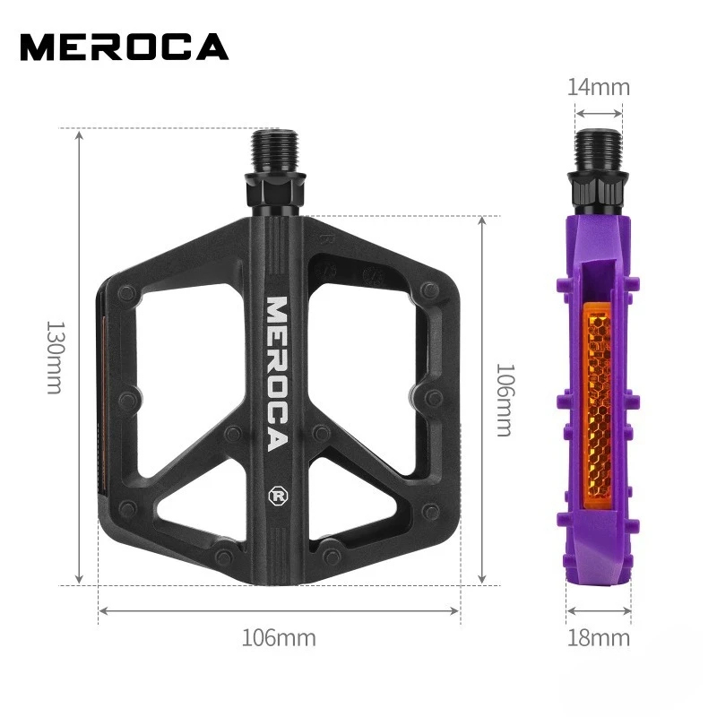 Ultralight Nylon Bike Pedals f - Pedal Platform Flat 评论和价格