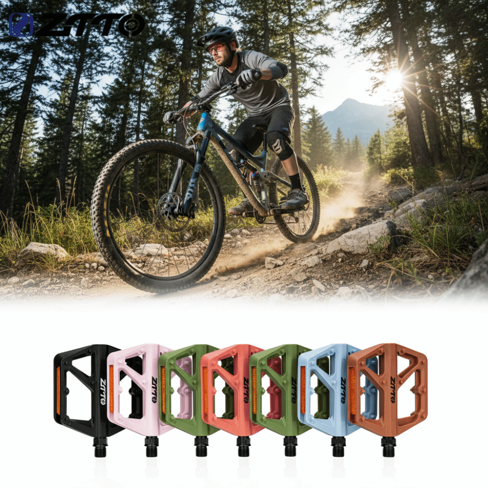 1 Pair ZTTO MTB Flat Bike Peda - Pedal Platform Flat 评论和价格
