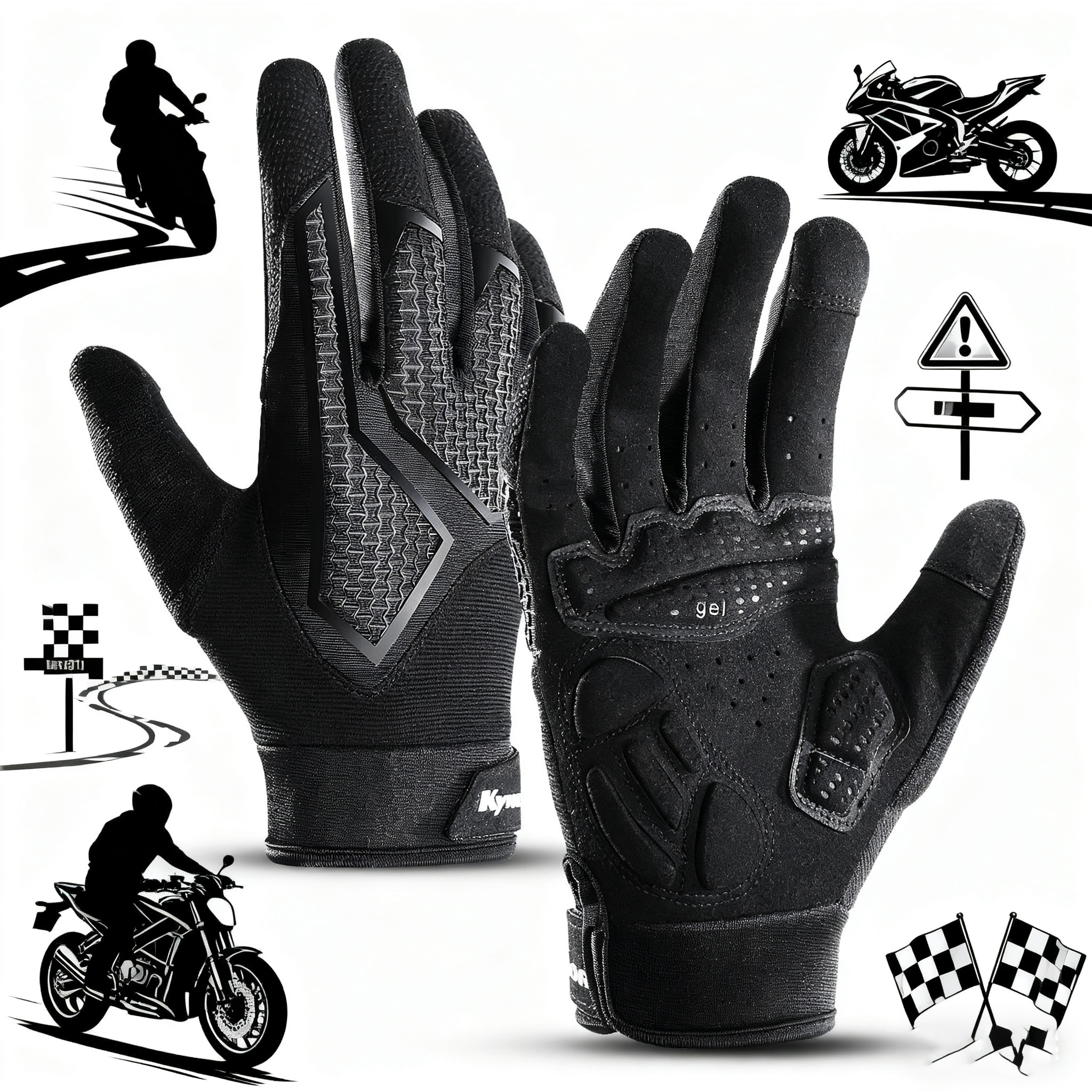 Motor cycle gloves Mtb Mountai - Mountain Biking Gloves 评论和价格