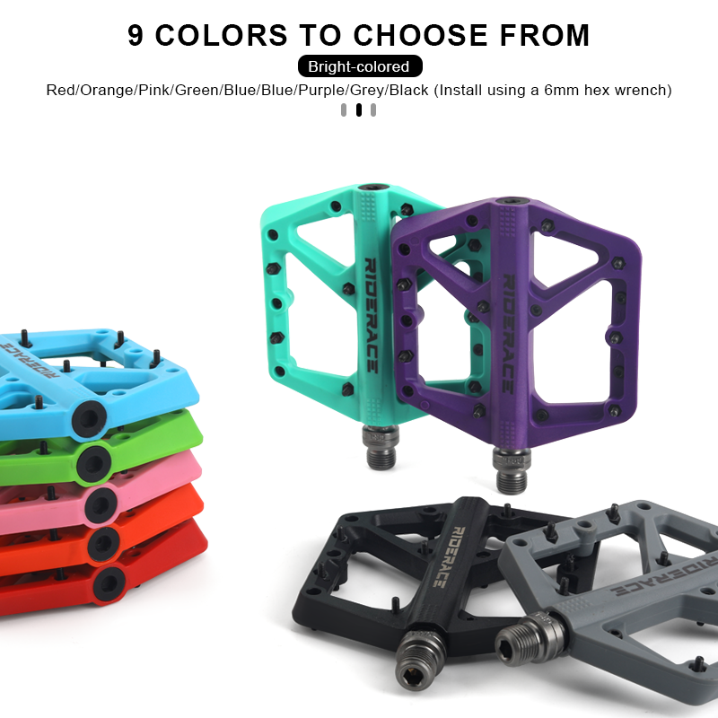 Ultralight Bicycle Pedals Nylo - Pedal Platform Flat 评论和价格