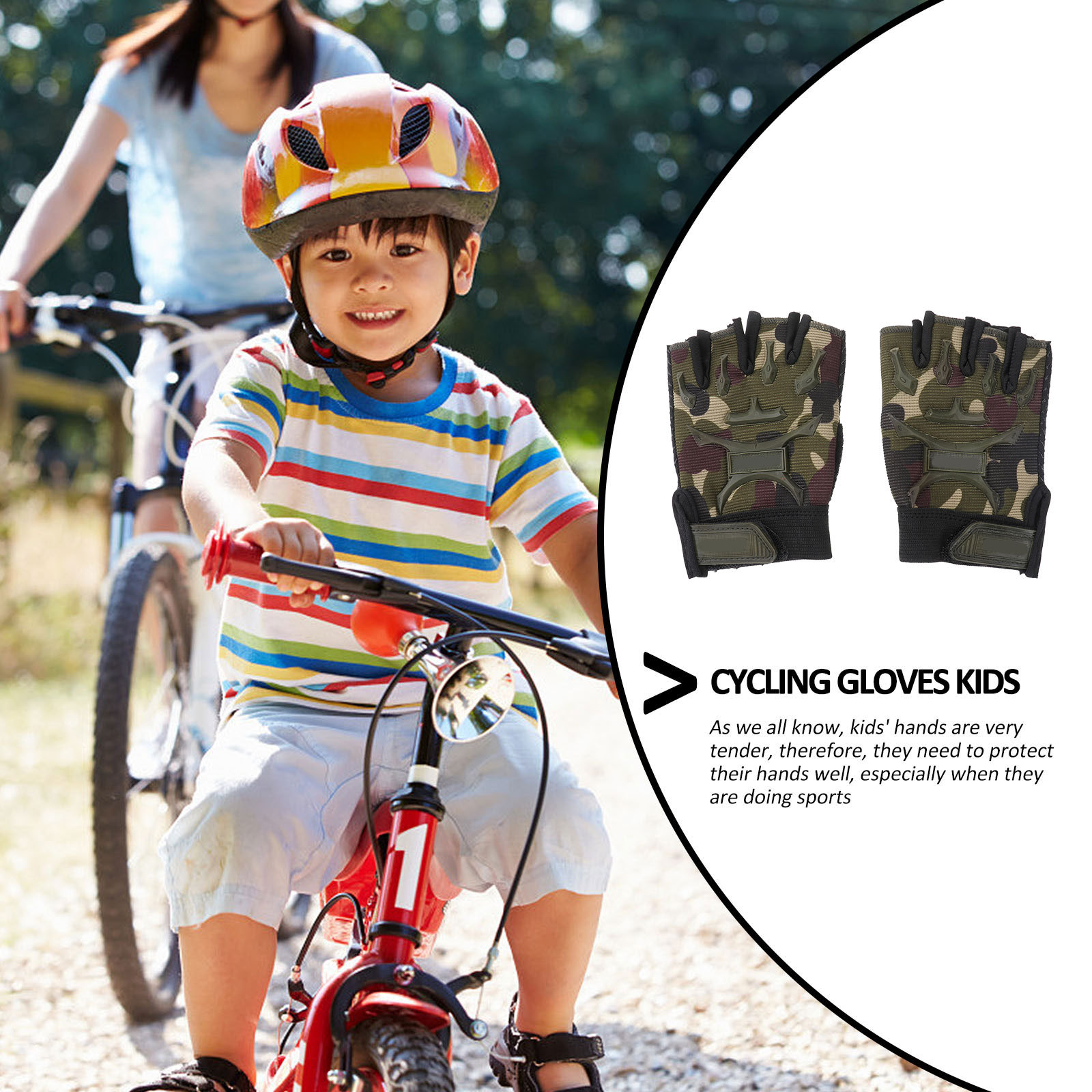 1pcs 1 Pair Kids Cycling Glove - Mountain Biking Gloves 评论和价格