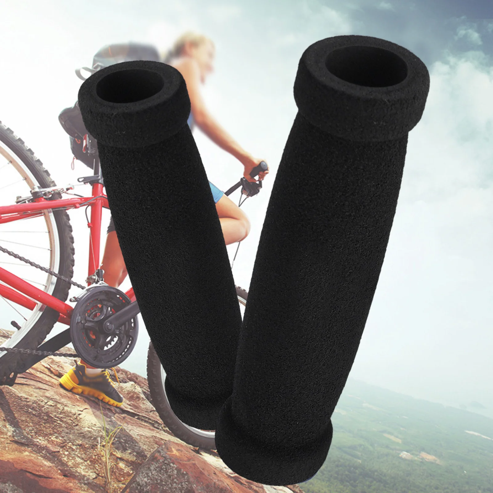1 Pair Bike Foam Grip Mountain - Mountain Biking Gloves 评论和价格