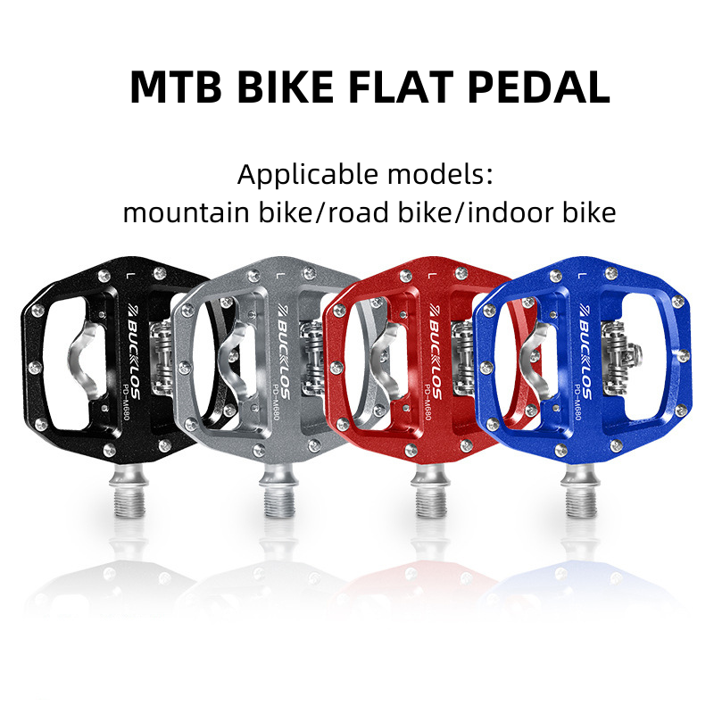 MTB Pedals for Bicycle Dual Fu - Pedal Platform Flat 评论和价格