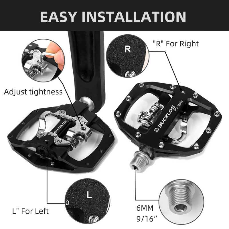MTB Pedals for Bicycle Dual Fu - Pedal Platform Flat 评论和价格