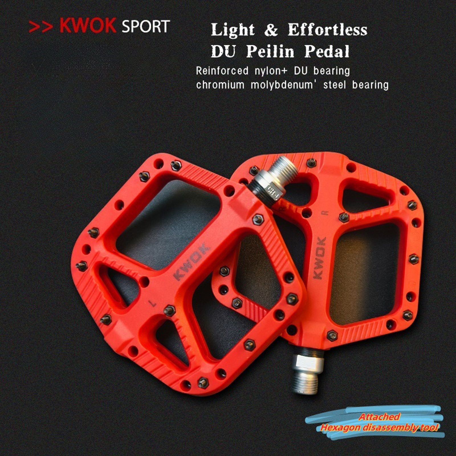 Bicycle Pedals Ultralight Bike - Pedal Platform Flat 评论和价格