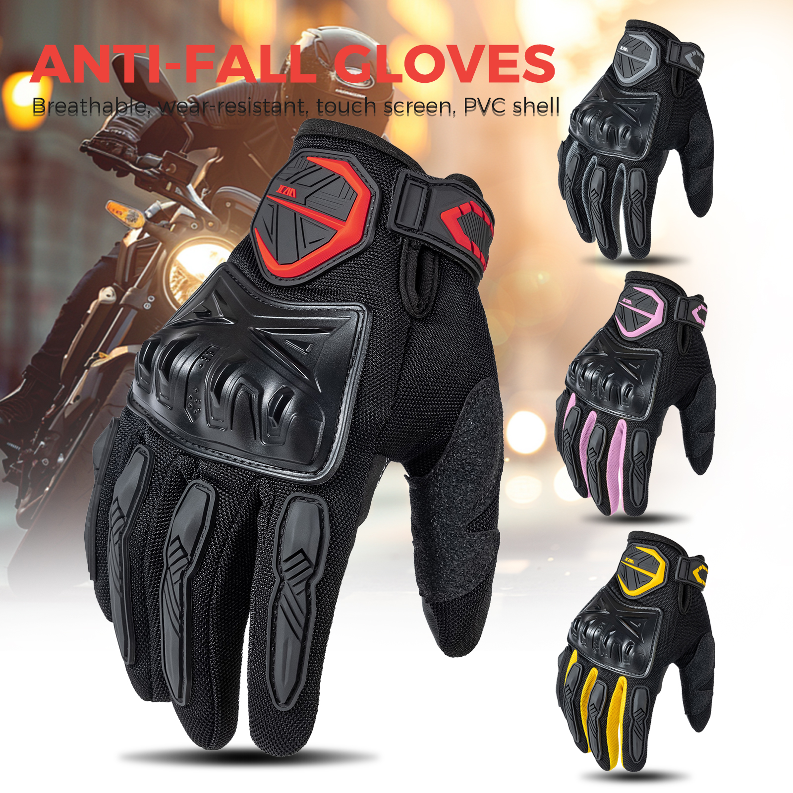 Summer Motorcycle Gloves Men W - Mountain Biking Gloves 评论和价格
