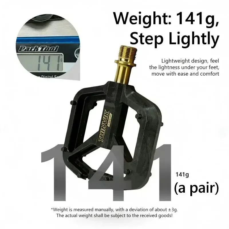 THINVIK Ultralight Carbon Fibe - Pedal Platform Flat 评论和价格