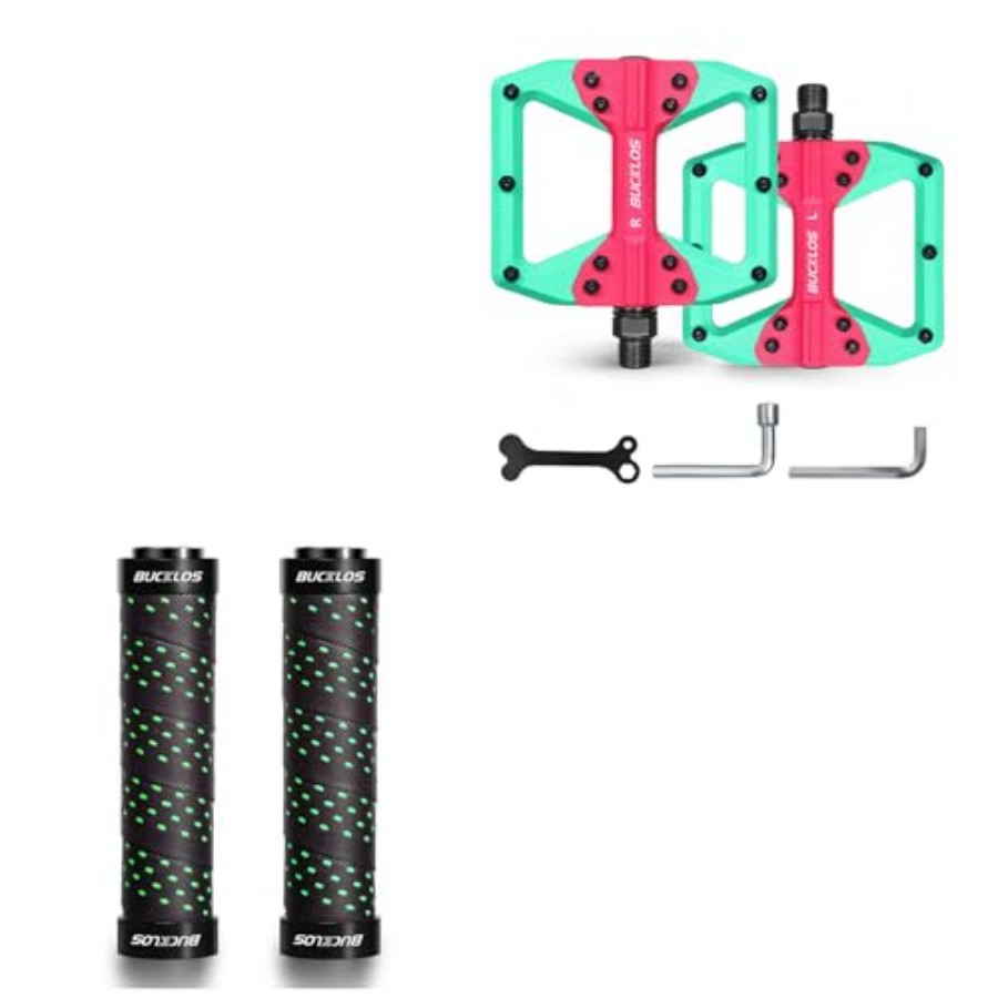 Bike Handlebar Grips Double Lo - Pedal Platform Flat 评论和价格